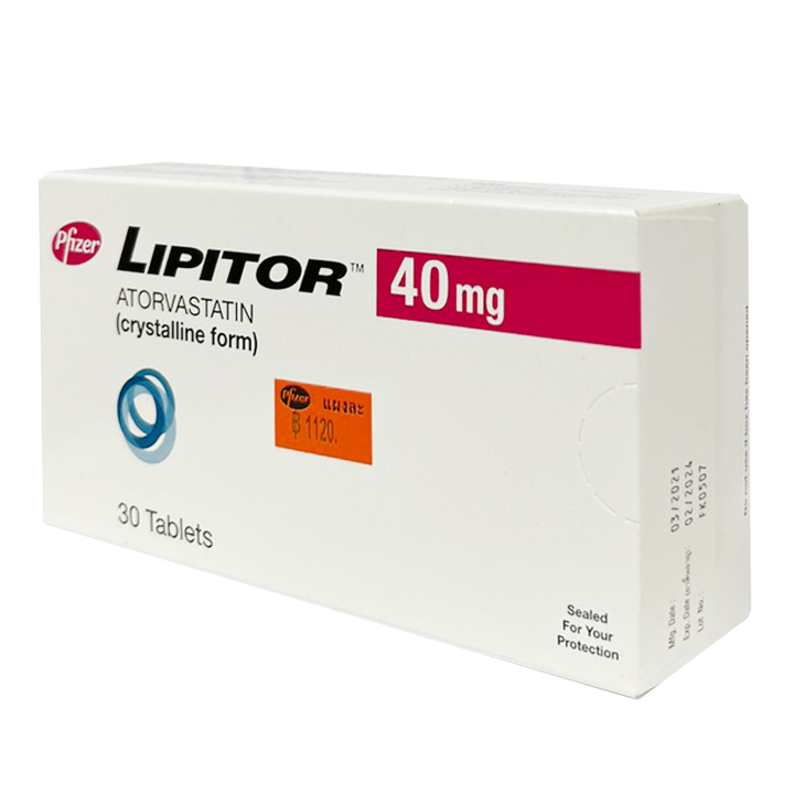 Lipitor 40mg PFIZER (Box/30s) - Buymed Thailand - ซื้อยาที่บายเมดถูกกว่า