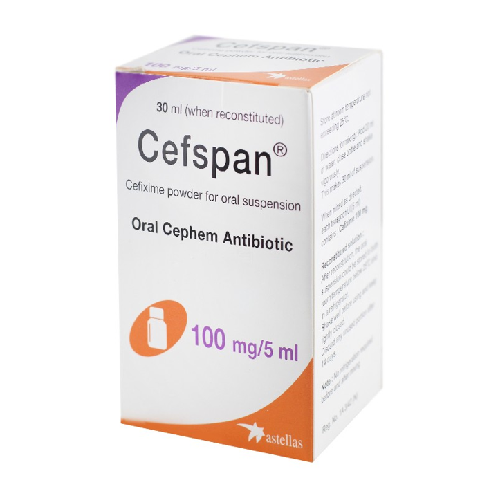 Cefspan suspension 100mg/5ml ASTELLAS (Bottle/30ml) - Buymed Thailand ...