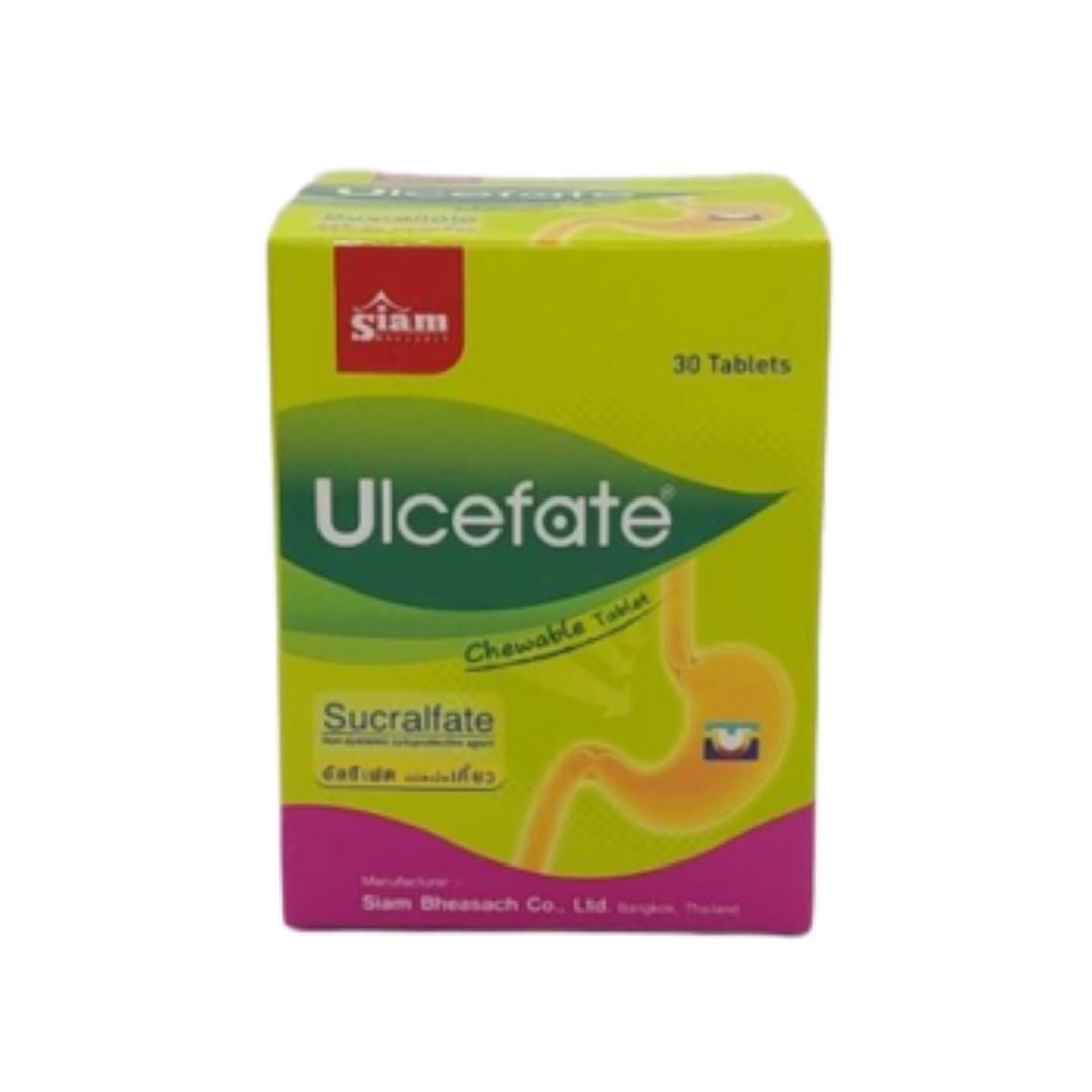 Ulcefate chewable tablet SIAM (Bottle/30s) - Buymed Thailand - ซื้อยา ...