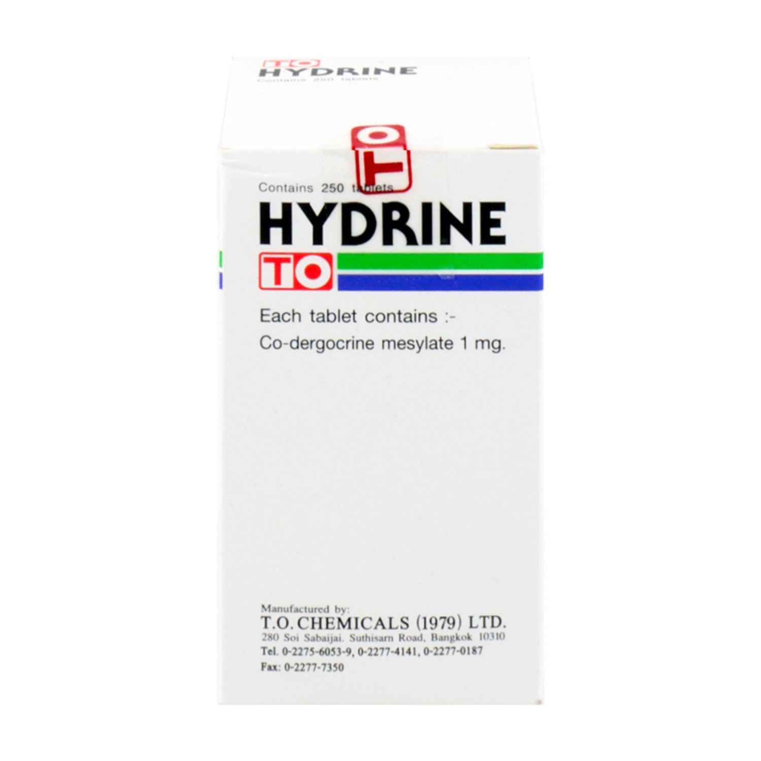 Hydrine 1mg T.O. (Bottle/250s) - Buymed Thailand - ซื้อยาที่บายเมดถูกกว่า