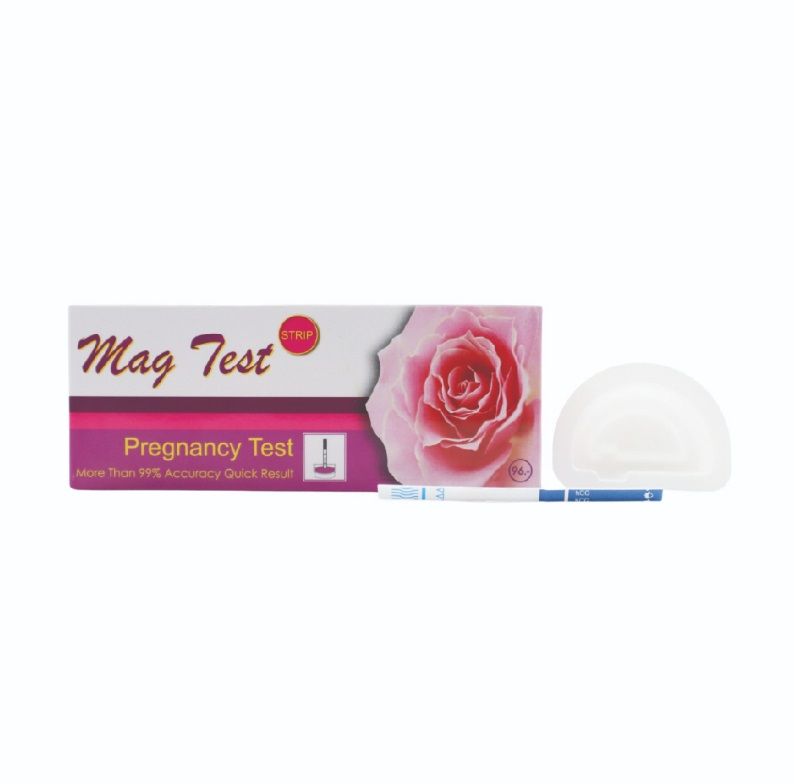 Mag Test (Strip ชนิดจุ่ม) Pregnancy Test ชุดทดสอบการตั้งครรภ์ MAGDCINE ...