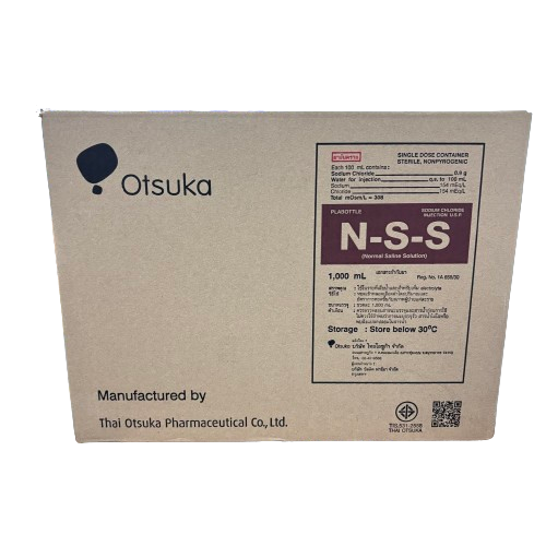 Sodium Chloride Solution U.S.P. NSS injection 0.9% (NO IV set) THAI ...